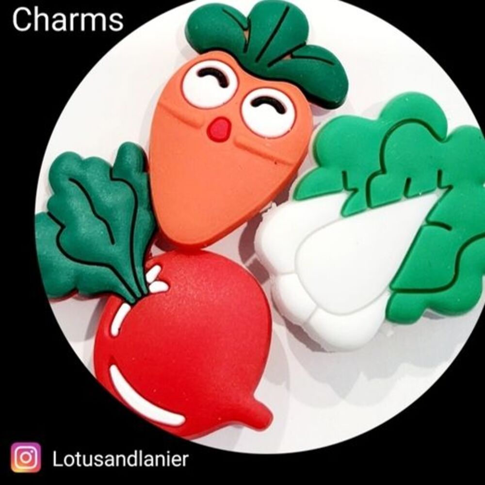 Shoe Charms Veggie Charms Set of 3